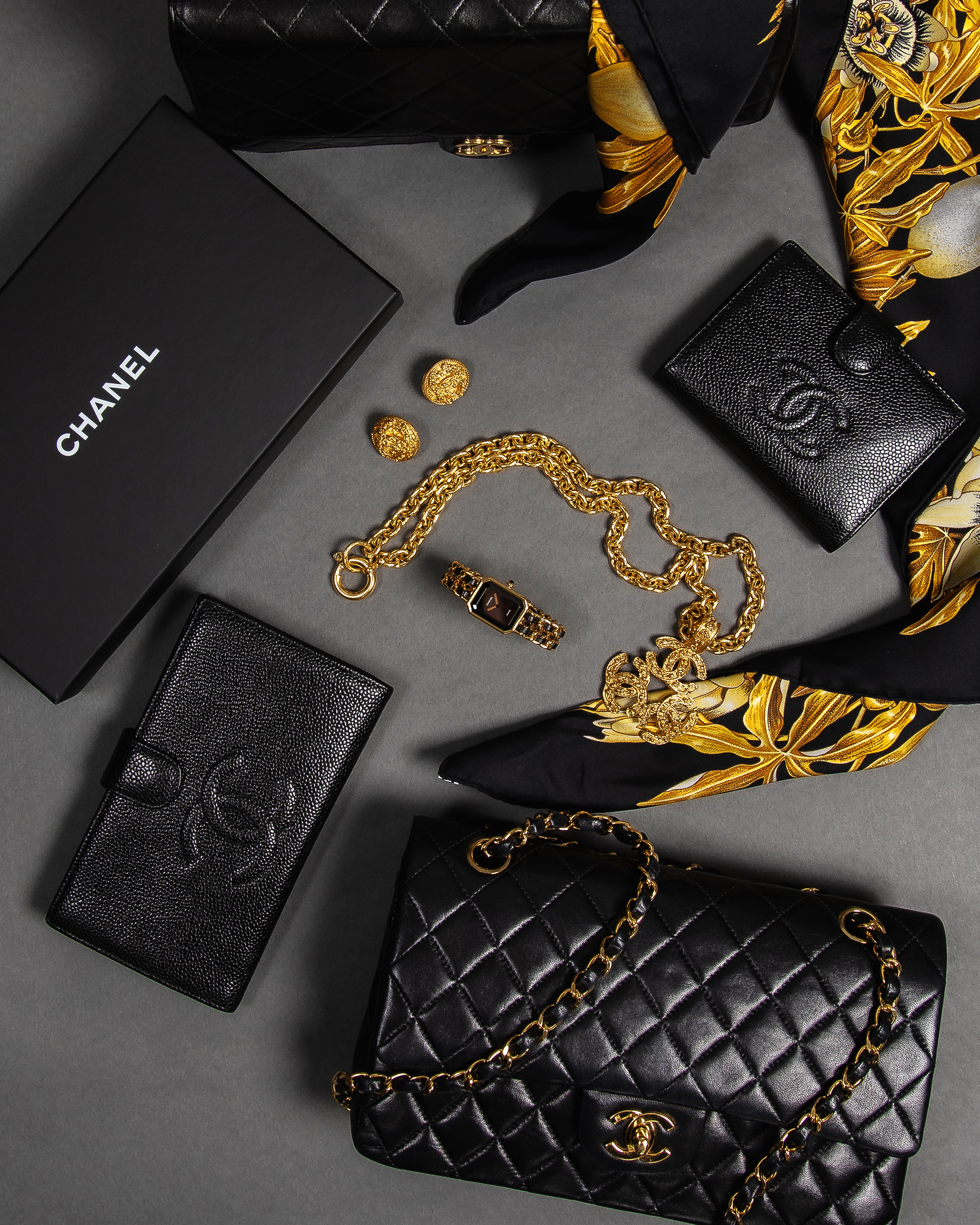 Luxury flatlay background