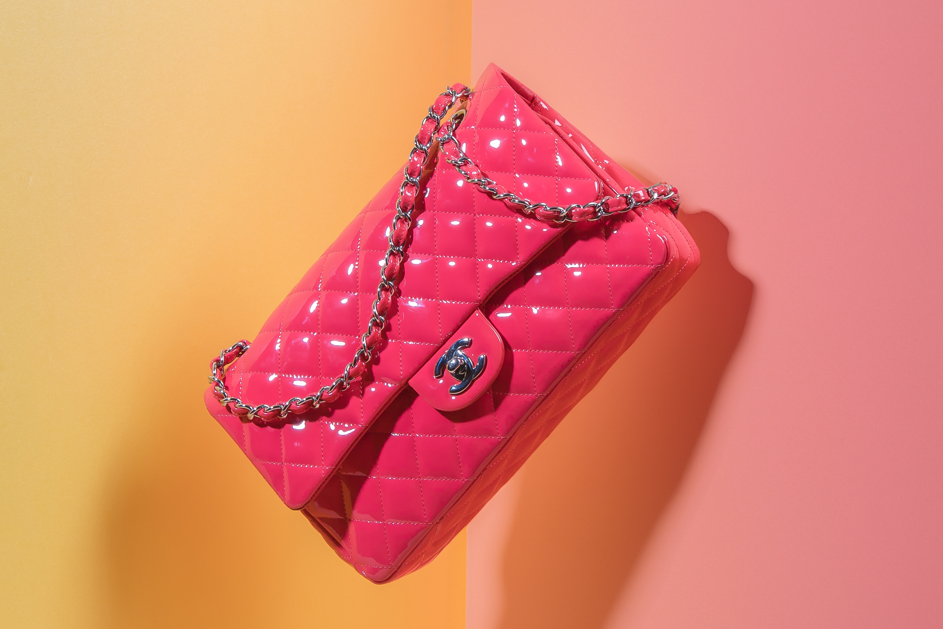 Pink Chanel Classic Flap bag